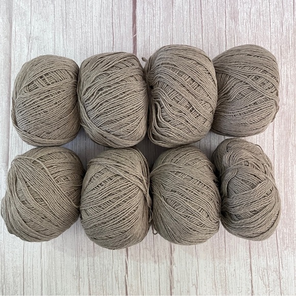 ICE Yarns "Wool Fine" - 50% Wool/50% Acrylic - Lot of 8 x 50g Balls - Khaki - Picture 10 of 11
